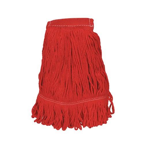 Coloured Hygiemix Kentucky Mop 450g - Red (x10)