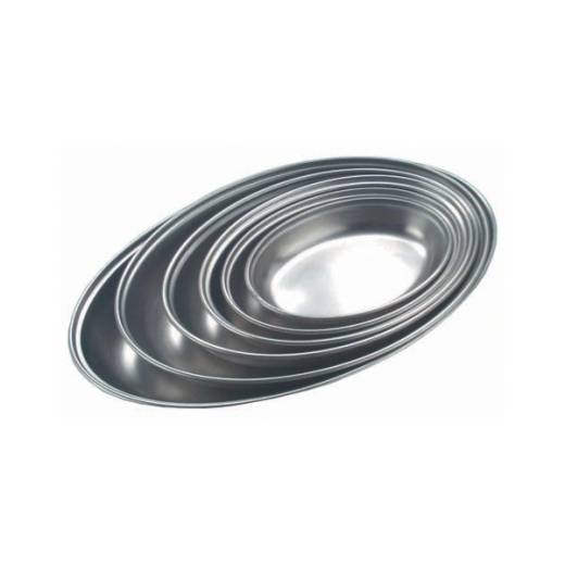 Stainless Steel Oval Veg Dish 7in