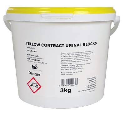 Urinal Deodorant Toilet Blocks Yellow (3Kg)