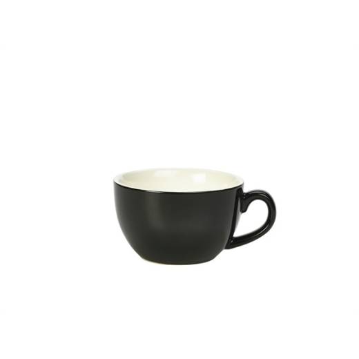 Royal Genware Bowl Shaped Cup 25cl Black (x6)