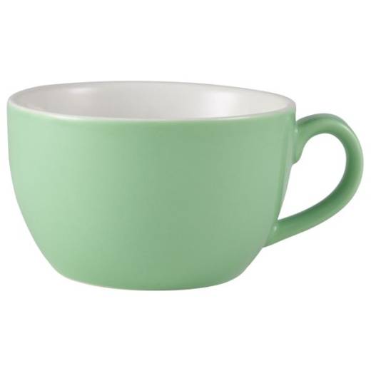 Royal Genware Bowl Shaped Cup 25cl Green (x6)