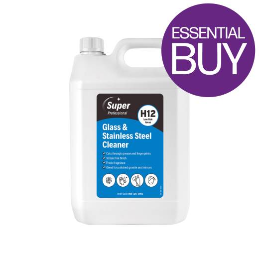 Glass & Stainless Steel Cleaner H12 (2x5L)