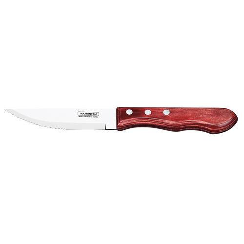 Jumbo Steak Knife Pointed Tip Polywood Red (x12)