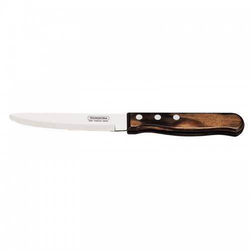 Jumbo Steak Knife Rounded Tip Polywood Brown (x12)