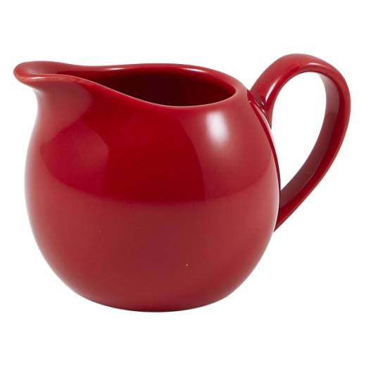 Genware Porcelain Jug 14cl/5oz Red (x6)