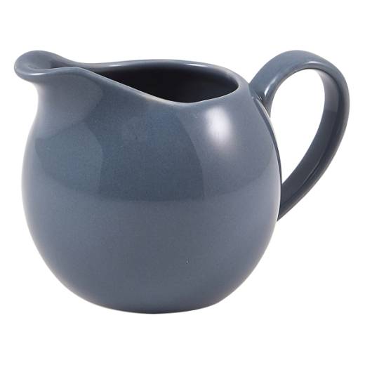 Genware Porcelain Jug 14cl/5oz Grey (x6)