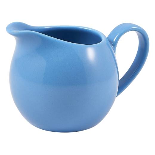 Genware Porcelain Jug 14cl/5oz Blue (x6)