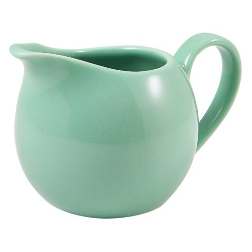 Genware Porcelain Jug 14cl/5oz Green (x6)