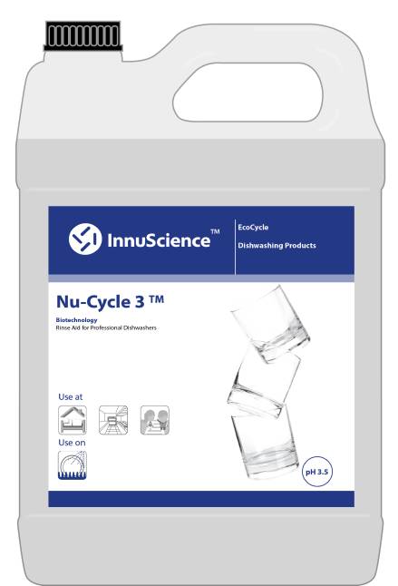 Nu-Cycle 3: Rinsing Agent For Professional Dishwashers (2x5L)