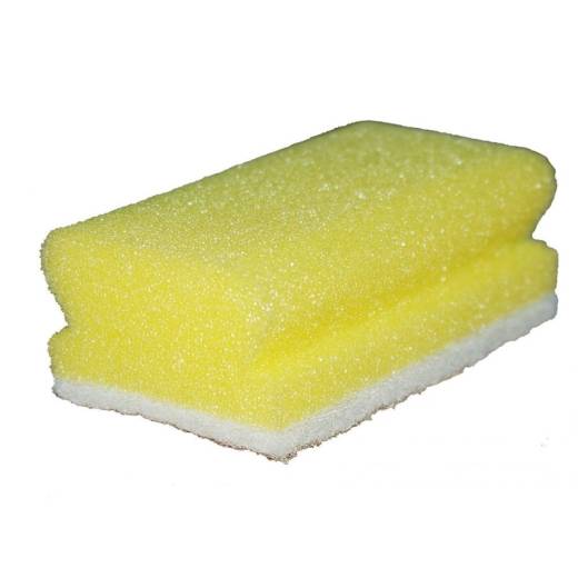 Non Abrasive Sponge Scourer Yellow (x10)