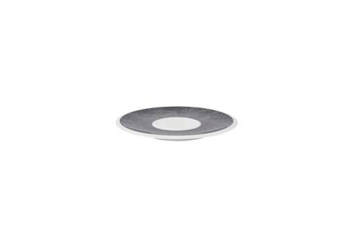 SYNERGY Dark Rock Saucer 15.5cm/6.1in for 180/200/250/280ml Cups, Mugs & Dips (x6)