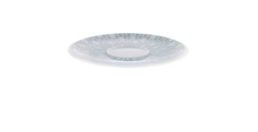 SYNERGY Geometric Saucer 15.5cm/6.1in for 180/200/250/280ml Cups, Mugs & Dips (x6)