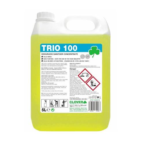 Clover Trio 100 Sanitiser Concentrate (2x5L)