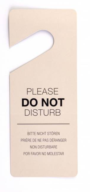 Do Not Disturb / This Room is Ready for Cleaning Sign (x200)