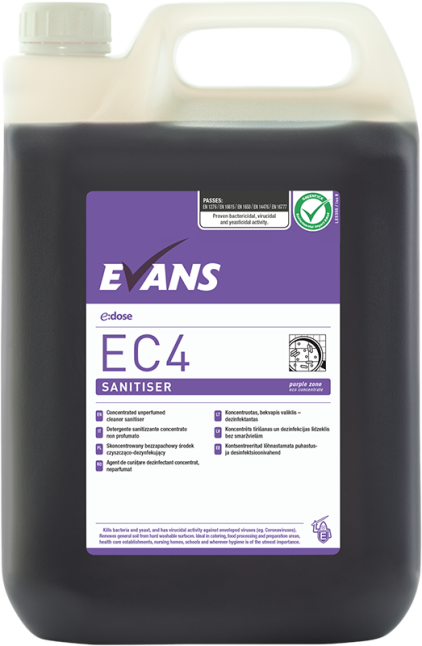 Evans E-Dose EC4 Sanitiser Multi Surface Cleaner (2x5L)