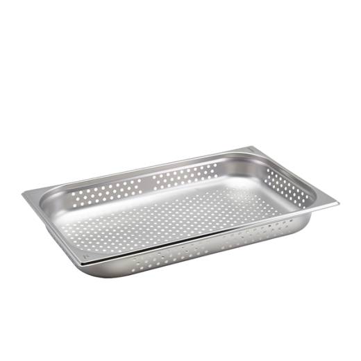 Perforated Stainless Steel Gastronorm Pan 1/1 - 6.5cm Deep