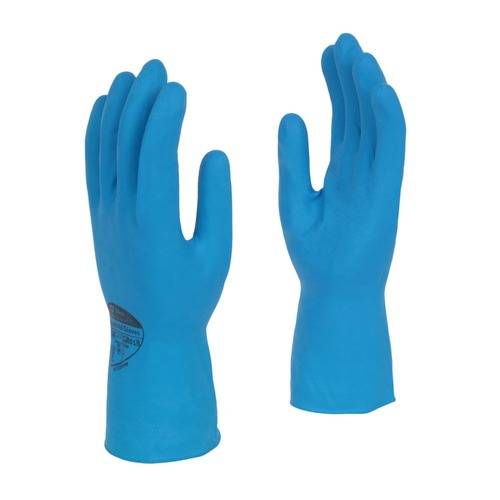 Shield Latex Rubber Household Glove - Blue (Size Medium)