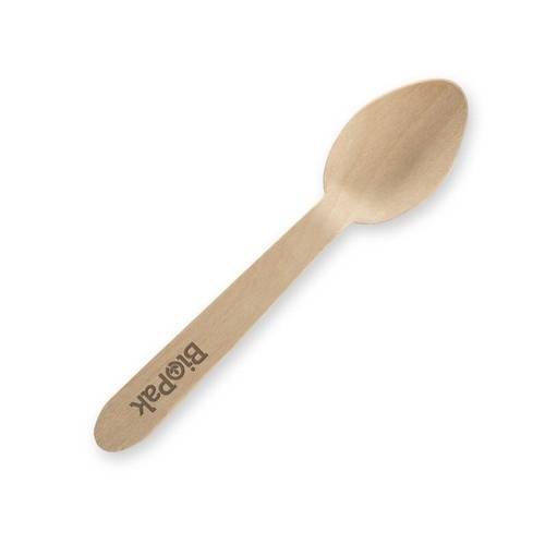 Wooden Wax Coated Teaspoon 10cm (x2000)