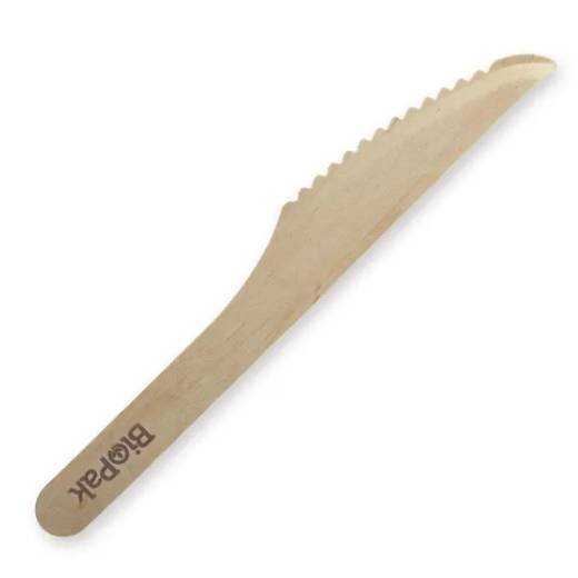 Wooden Wax Coated Knife 16cm (x1000)