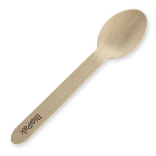 Wooden Wax Coated Spoon 16cm (x1000)