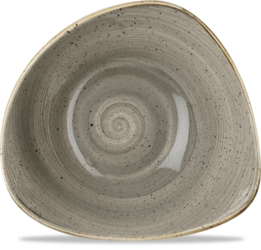 Stonecast Grey Triangle Bowl 23.5cm/9.25in 60cl/21oz (x12)