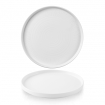 Bamboo White Walled Chefs' Plate 26x2cm / 10.25x0.75in (x6)