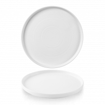 Isla White Walled Chefs' Plate 26x2cm / 10.25x0.75in (x6)