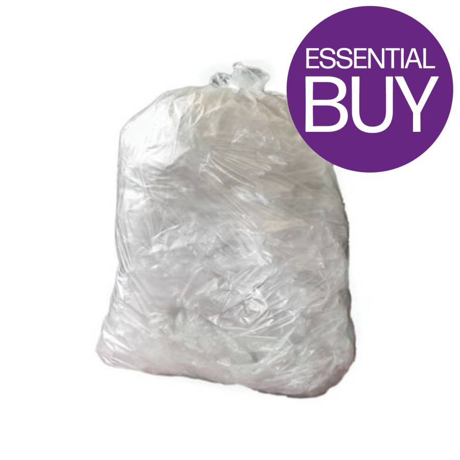 Clear Compactor Sack Extra Heavy Duty 20Kg 20x34x46in (x100)