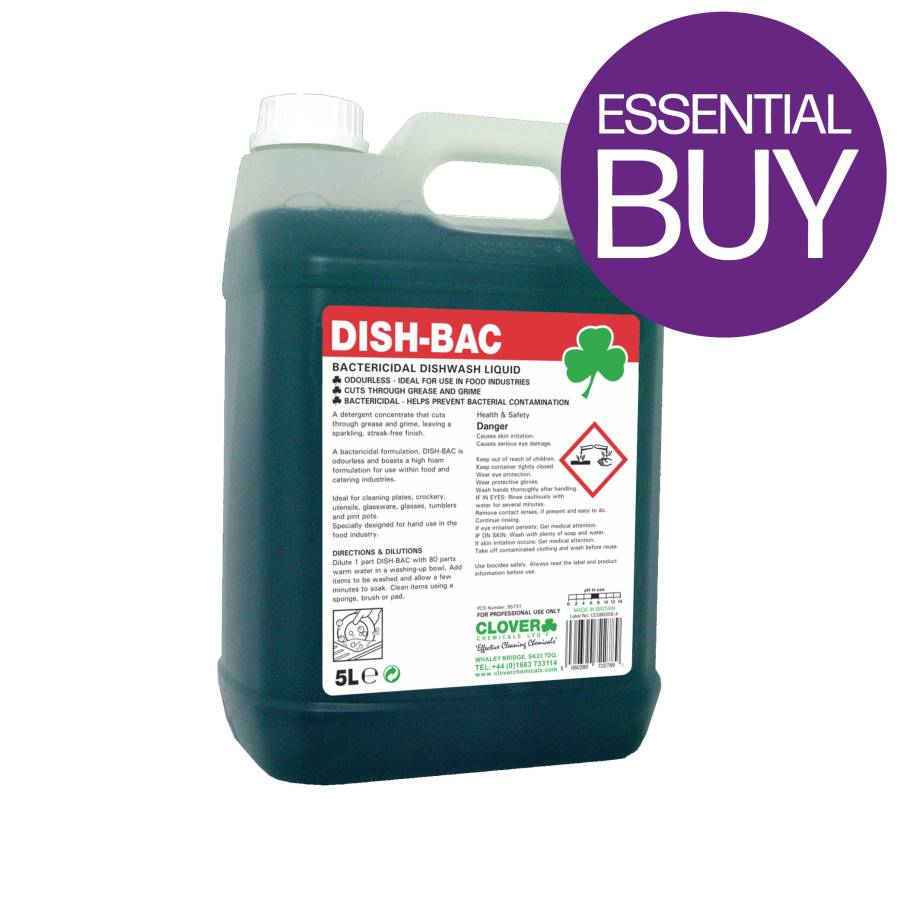 Dish-Bac Wash-Up Liquid (2x5L)